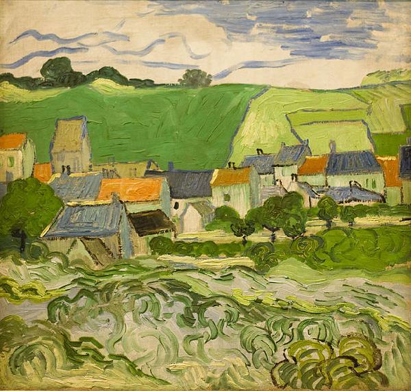 Vincent Van Gogh Gezicht op Auvers, Norge oil painting art